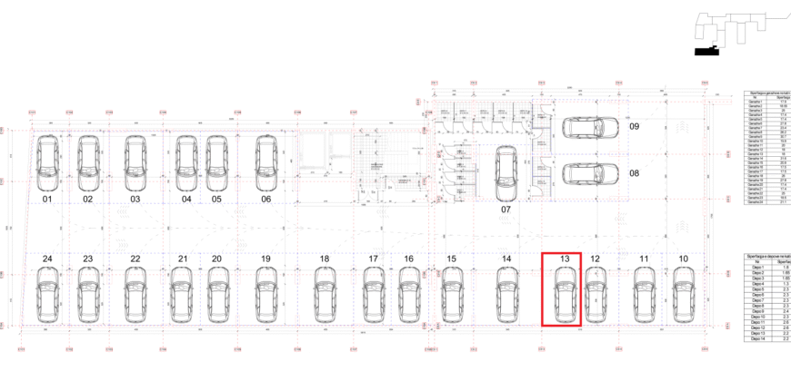 Parkingu Nr. 13 Blloku i Ri “C4-C12” Hyrja C10 KATI -2