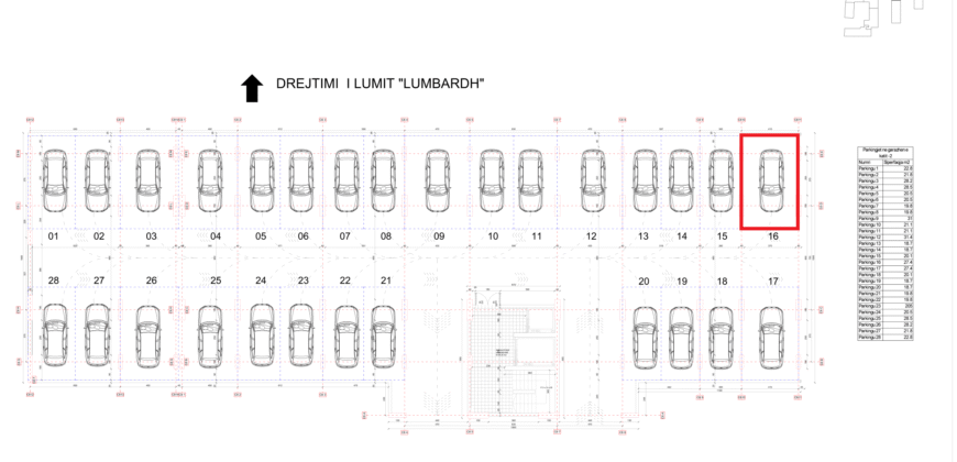 Parkingu Nr. 16 Blloku i Ri “C4-C12” Hyrja C6 KATI -2