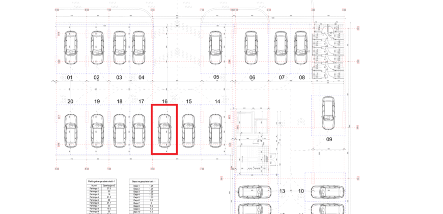 Parkingu Nr. 16 Blloku i Ri “C4-C12” Hyrja C9 KATI -1