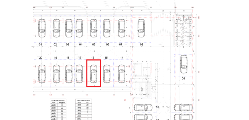 Parkingu Nr. 16 Blloku i Ri “C4-C12” Hyrja C9 KATI -2