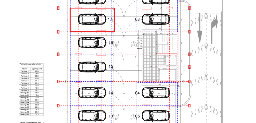 Parkingu Nr. 17 Blloku i Ri “C4-C12” Hyrja C7 KATI -2