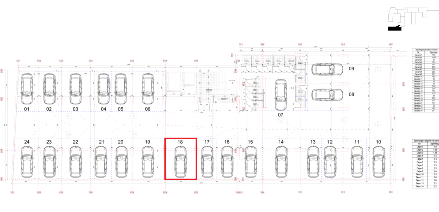 Parkingu Nr. 18 Blloku i Ri “C4-C12” Hyrja C10 KATI -1