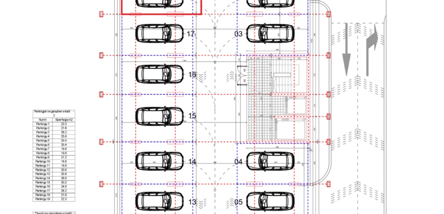 Parkingu Nr. 18 Blloku i Ri “C4-C12” Hyrja C7 KATI -2