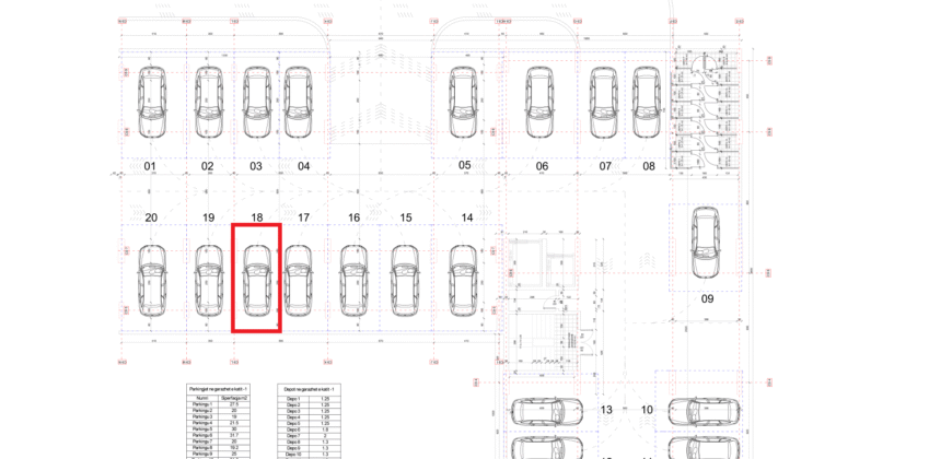 Parkingu Nr. 18 Blloku i Ri “C4-C12” Hyrja C9 KATI -1