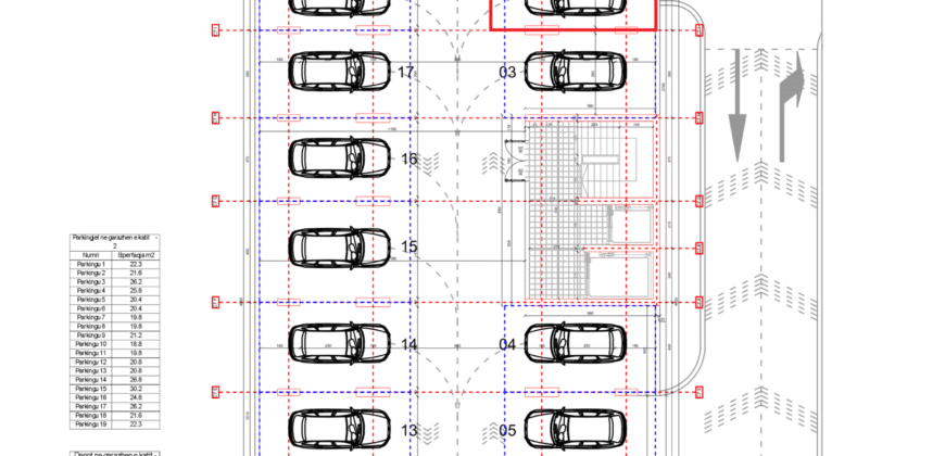 Parkingu Nr. 2 Blloku i Ri “C4-C12” Hyrja C7 KATI -2