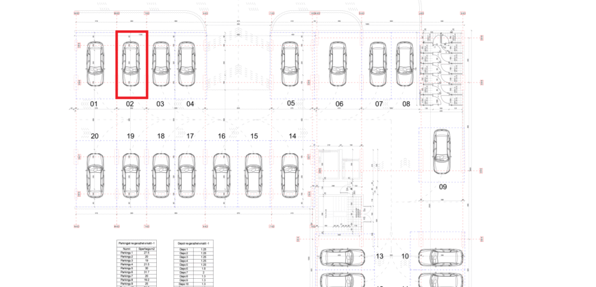 Parkingu Nr. 2 Blloku i Ri “C4-C12” Hyrja C9 KATI -1