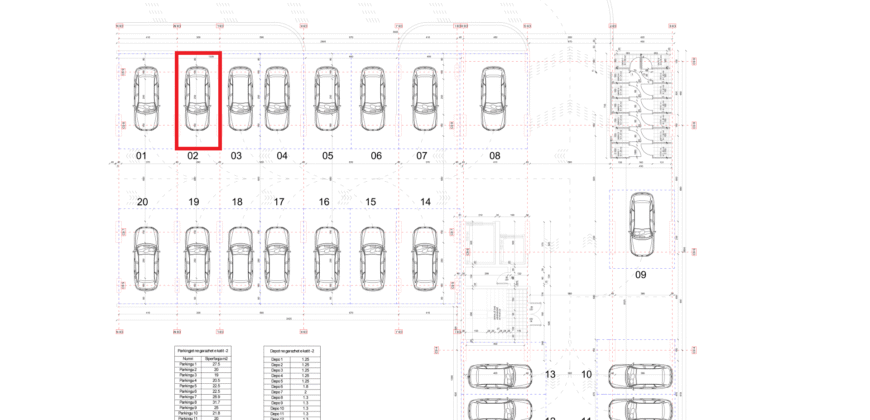 Parkingu Nr. 2 Blloku i Ri “C4-C12” Hyrja C9 KATI -2**REZERVUAR