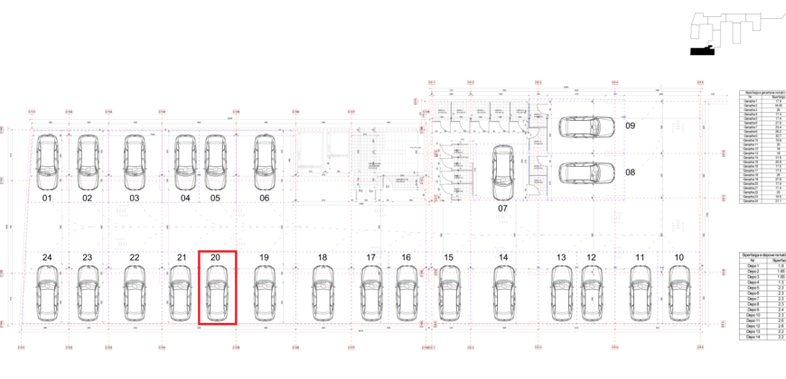 Parkingu Nr. 20 Blloku i Ri “C4-C12” Hyrja C10 KATI -2