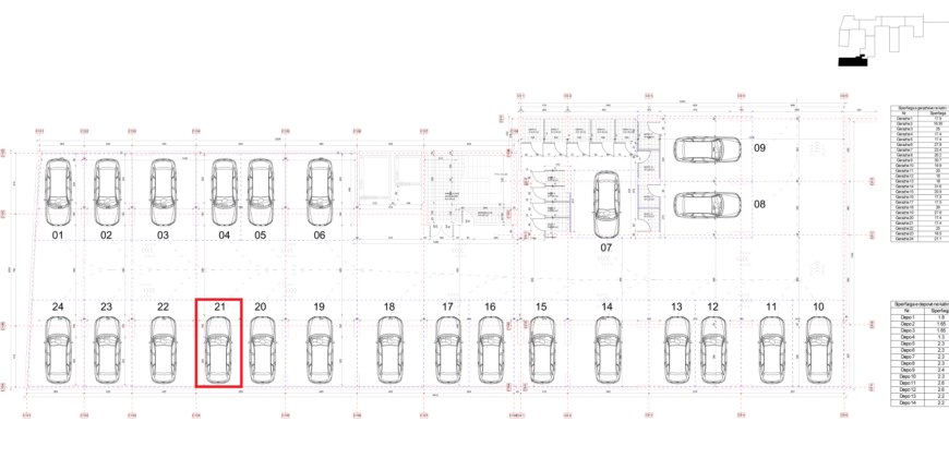 Parkingu Nr. 21 Blloku i Ri “C4-C12” Hyrja C10 KATI -1