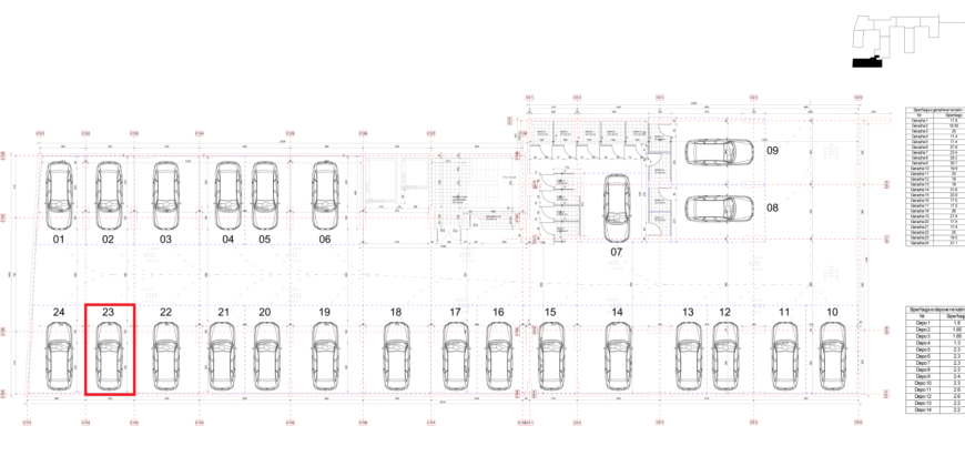 Parkingu Nr. 23 Blloku i Ri “C4-C12” Hyrja C10 KATI -1