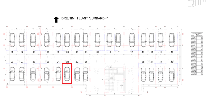 Parkingu Nr. 23 Blloku i Ri “C4-C12” Hyrja C6 KATI -2