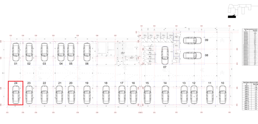 Parkingu Nr. 24 Blloku i Ri “C4-C12” Hyrja C10 KATI -1