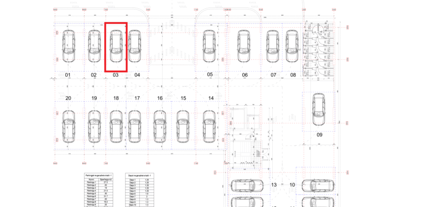 Parkingu Nr. 3 Blloku i Ri “C4-C12” Hyrja C9 KATI -1