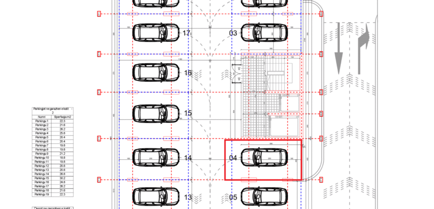 Parkingu Nr. 4 Blloku i Ri “C4-C12” Hyrja C7 KATI -2