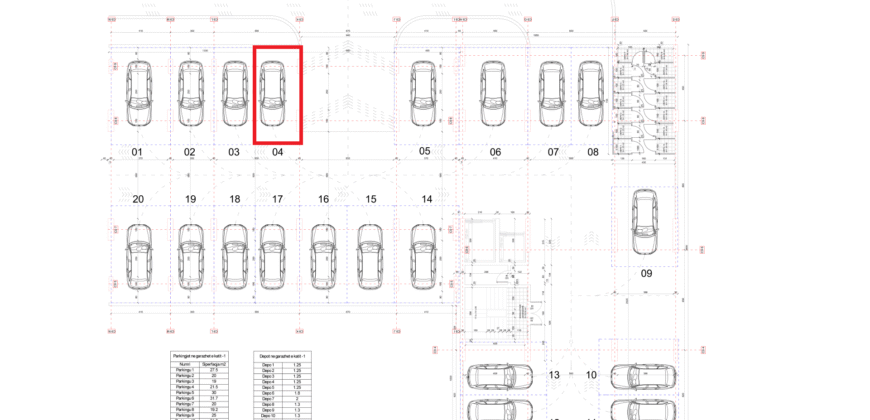 Parkingu Nr. 4 Blloku i Ri “C4-C12” Hyrja C9 KATI -1
