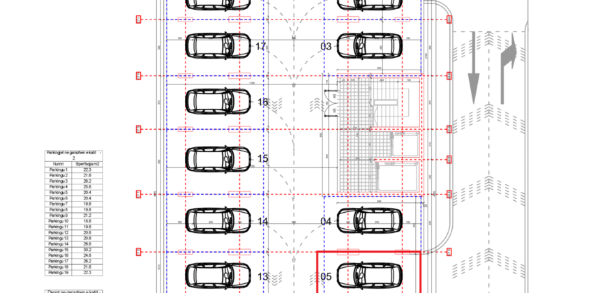 Parkingu Nr. 5 Blloku i Ri “C4-C12” Hyrja C7 KATI -2