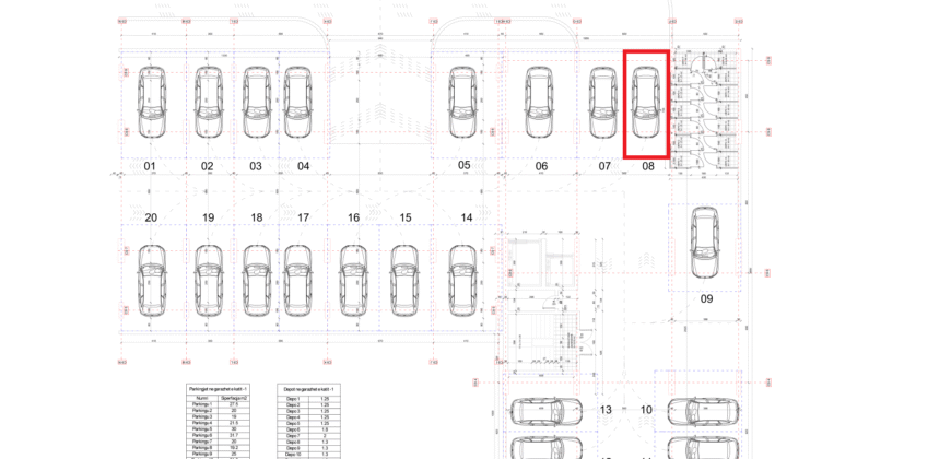 Parkingu Nr. 8 Blloku i Ri “C4-C12” Hyrja C9 KATI -1