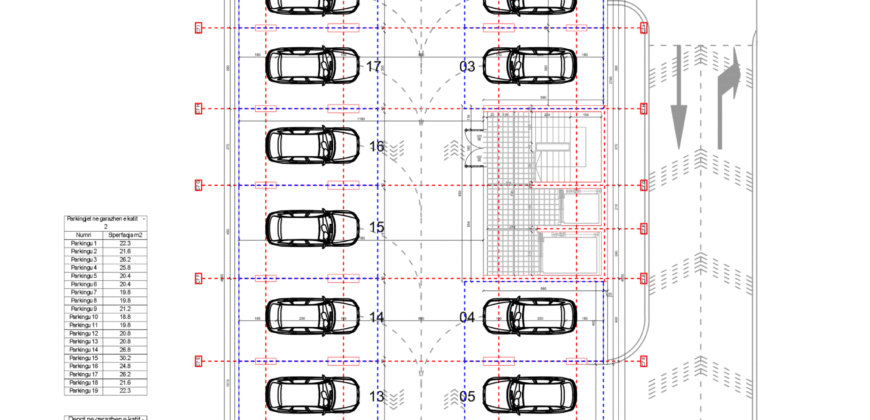 Parkingu Nr. 9 Blloku i Ri “C4-C12” Hyrja C7 KATI -2