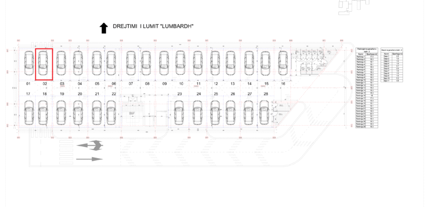 Parkingu Nr. 2 Blloku i Ri “C4-C12” Hyrja C4 KATI -2