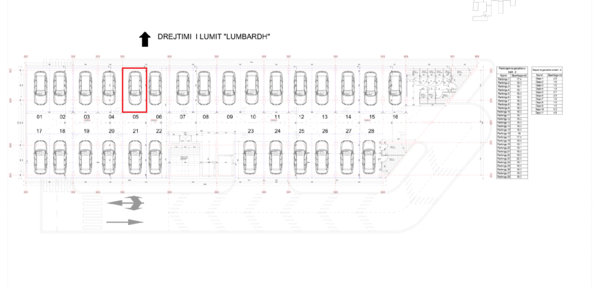 Parkingu Nr. 5 Blloku i Ri “C4-C12” Hyrja C4 KATI -2