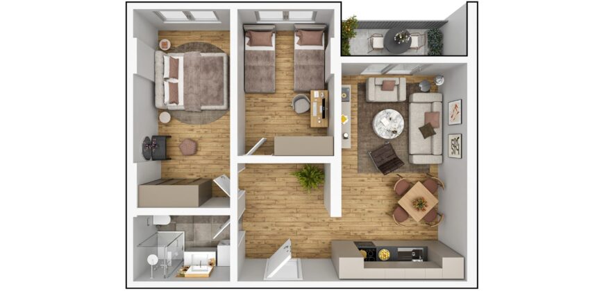 Banesa 876 Blloku i Ri “C4-C12” Hyrja C12