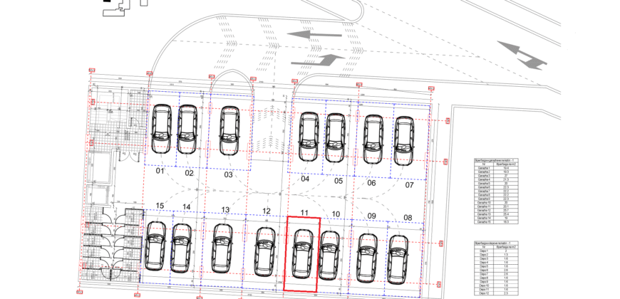 Parkingu Nr. 11 Blloku i Ri “C4-C12” Hyrja C12 KATI -1