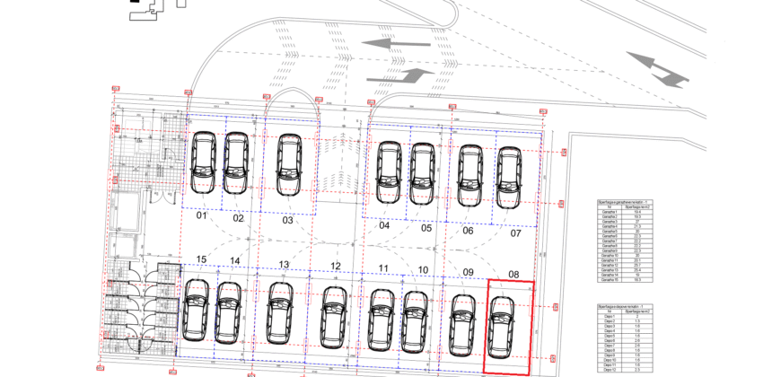 Parkingu Nr. 8 Blloku i Ri “C4-C12” Hyrja C12 KATI -1